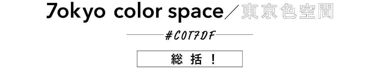 東京色空間　総括