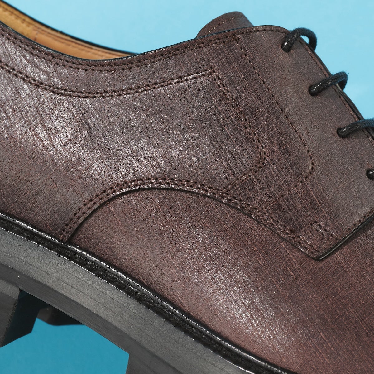 メゾンマルジェラ　レースアップ　素材感アップ部分