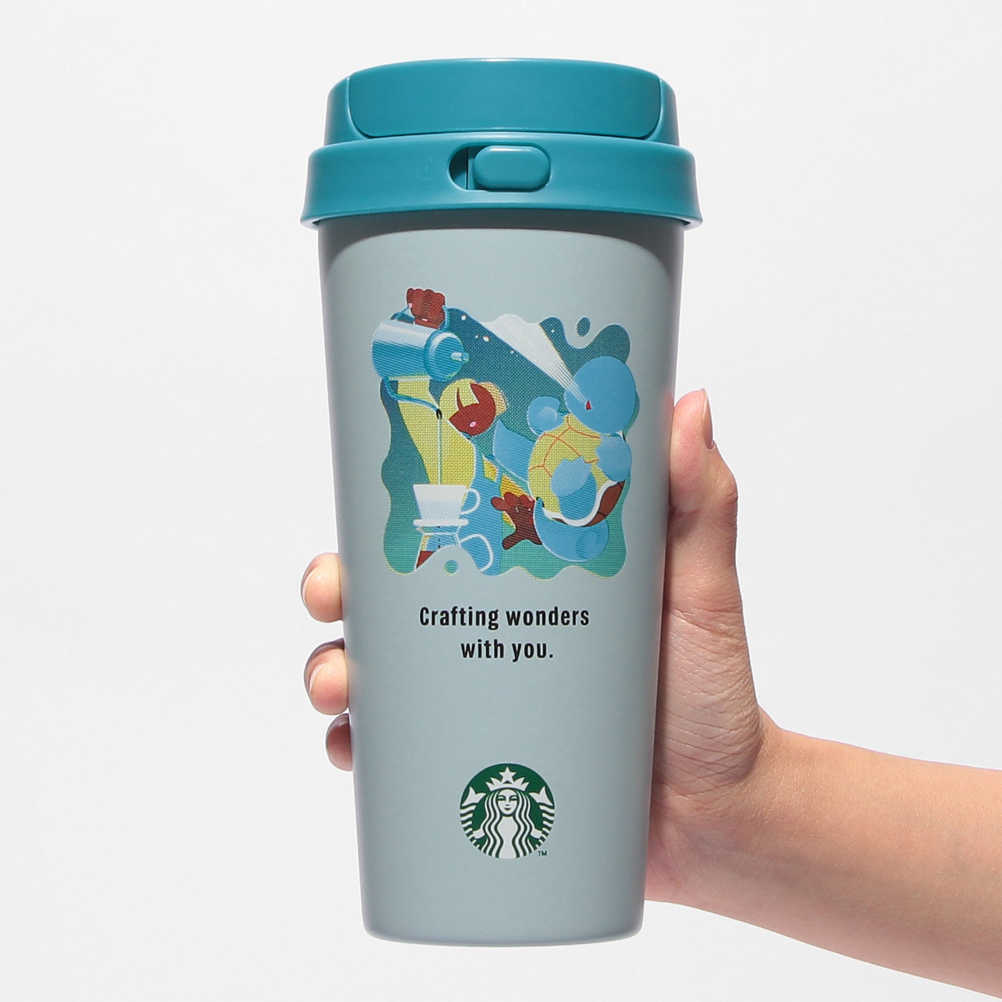 『Pokémon + STARBUCKS ステンレス TOGO ボトル 473ml』 ゼニガメ