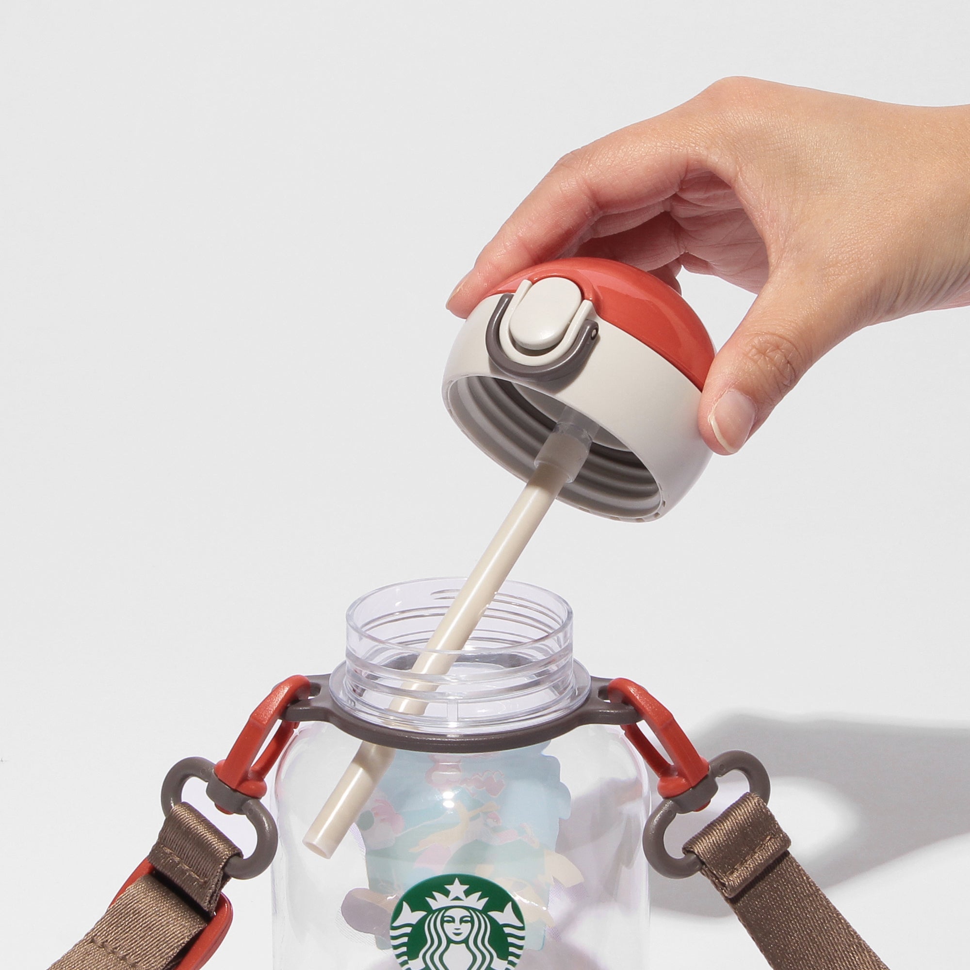 『Pokémon + STARBUCKS ストラップ付ストロータンブラー コーヒーアドベンチャー 458ml』蓋