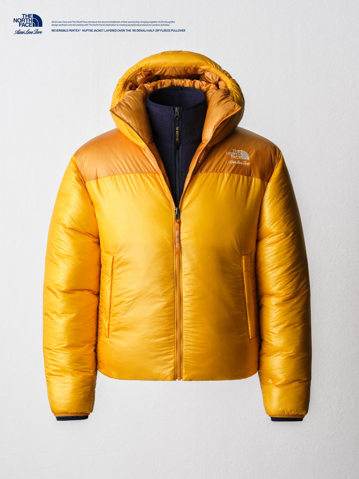 THE NORTH FACE × Aimé Leon Dore 2026 年秋冬カプセルコレクション ダウン イエロー