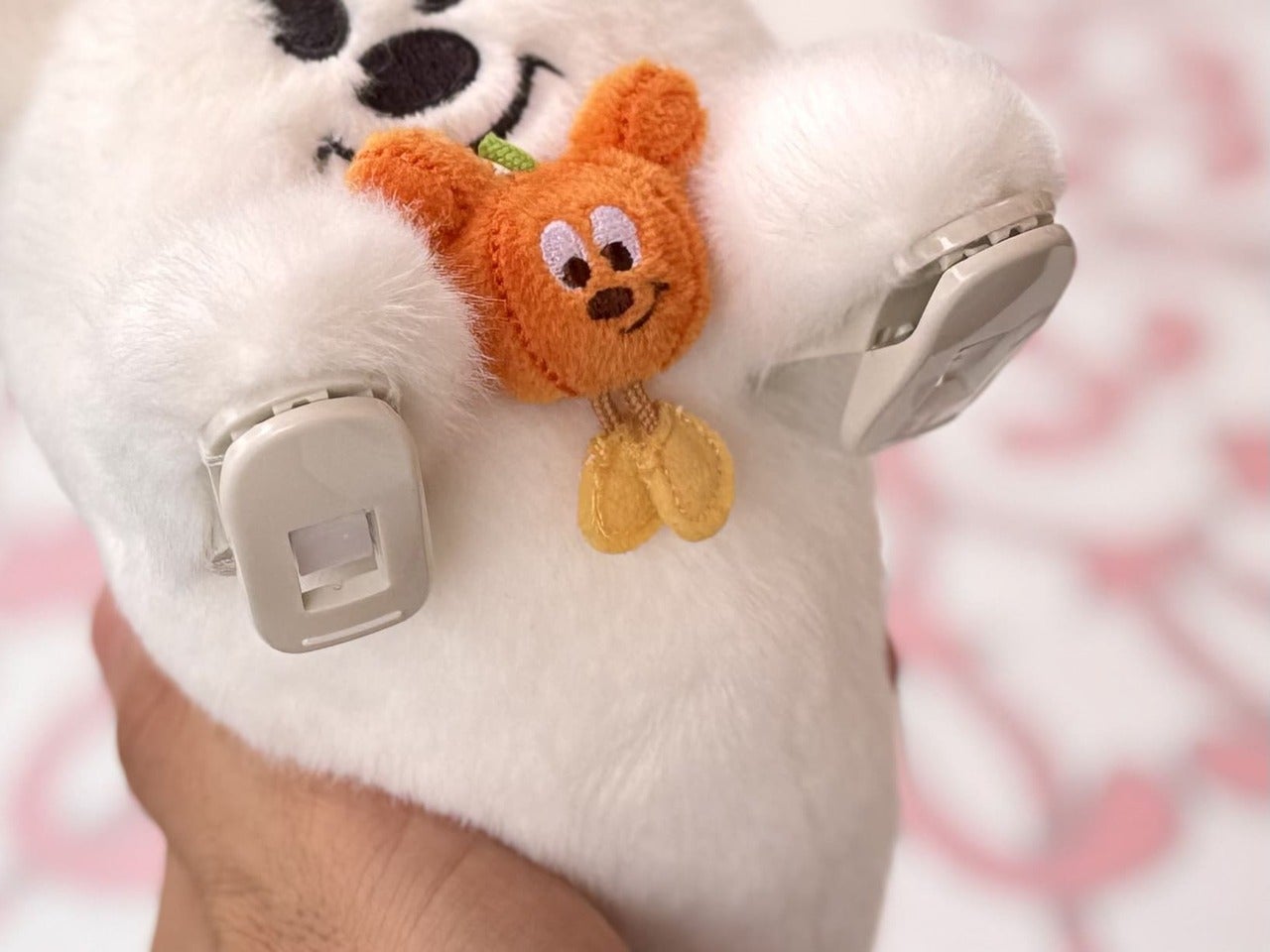 ディズニーシーハロウィングッズ「くっつきぬいぐるみ」クリップ