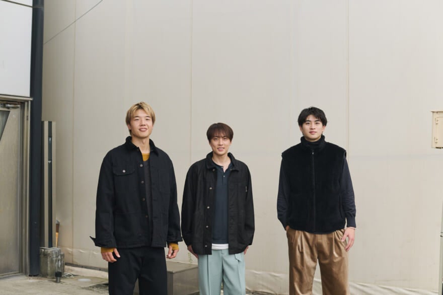 バスケットボール選手の五十嵐圭さん、西田優大さん、新井楽人さん。メンズノンノウェブの「Bリーグ」インタビューにて２