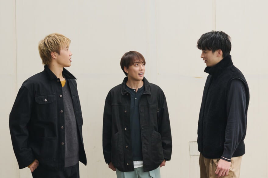 バスケットボール選手の五十嵐圭さん、西田優大さん、新井楽人さん。メンズノンノウェブの「Bリーグ」インタビューにて１