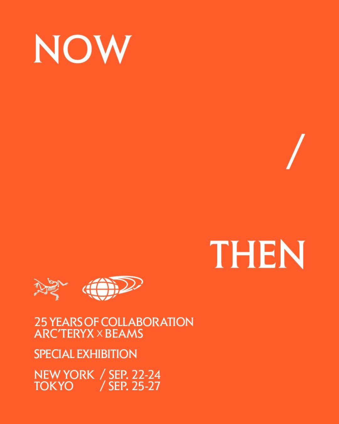 ARC'TERYX × BEAMS Anniversary Collection イベント フライヤー