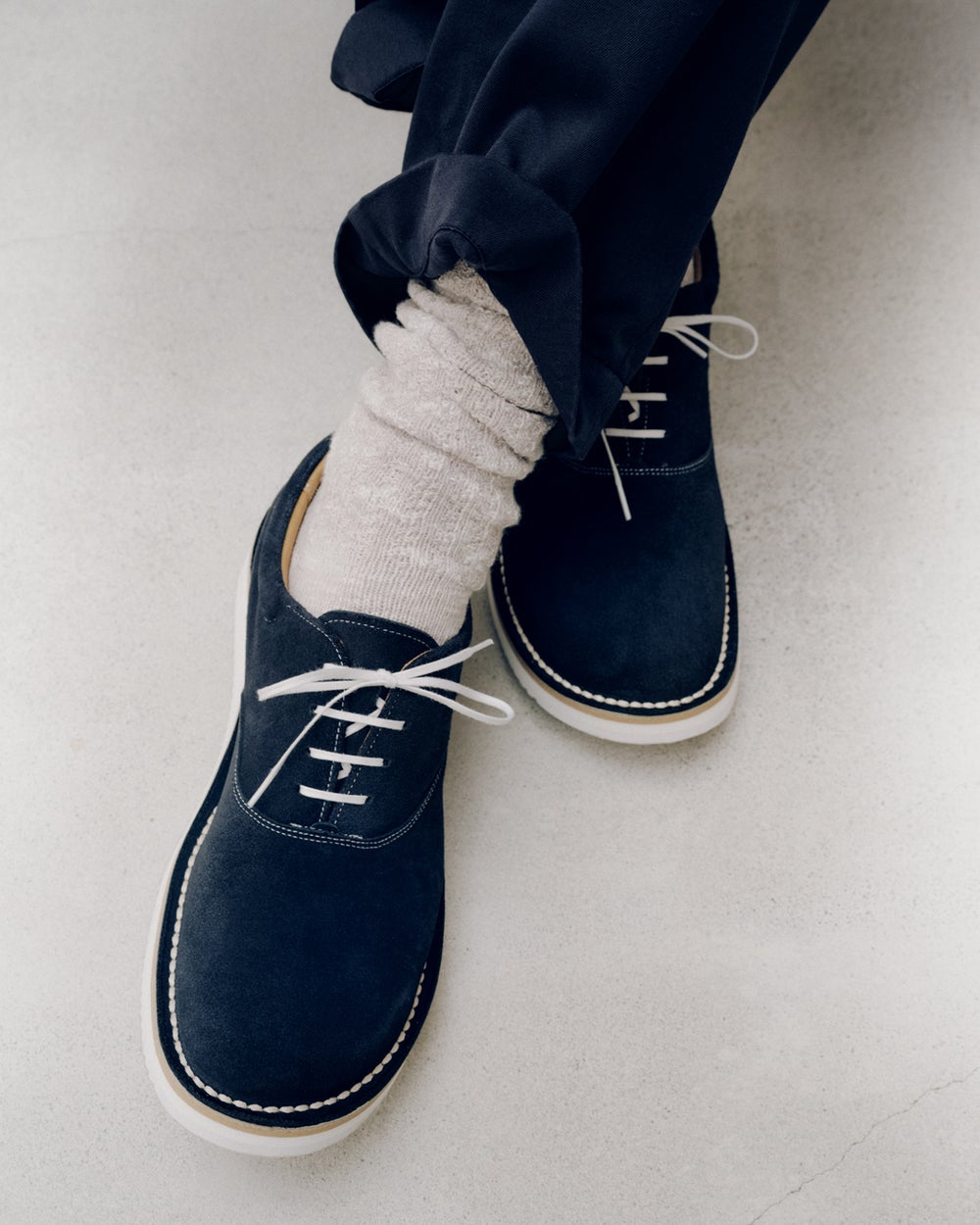 nanamica×REGAL “GORE-TEX Plain Toe Shoes” ネイビー