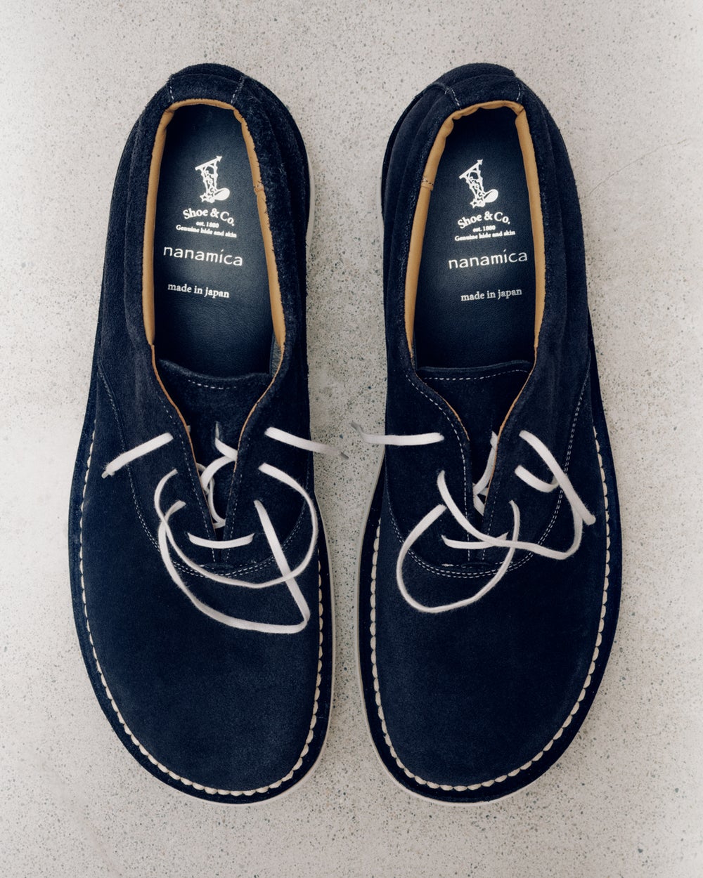 nanamica×REGAL “GORE-TEX Plain Toe Shoes” 着画ネイビー