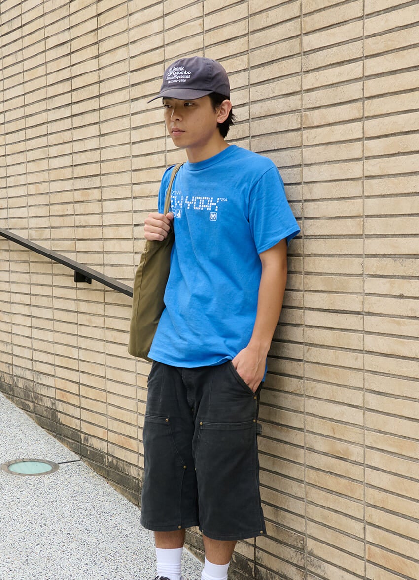 鶴島良さん全身のスタイリング