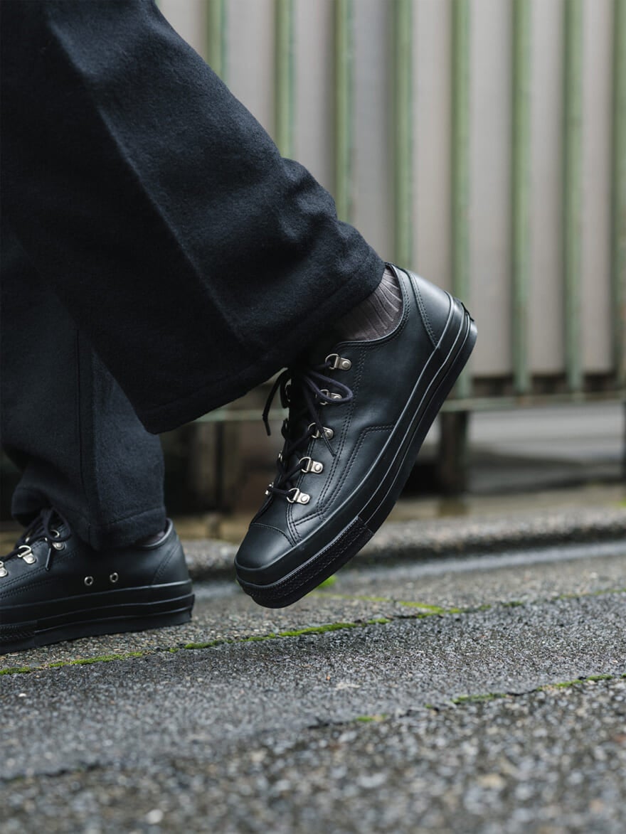 コンバースの「オールスター スクエアトウ DR LE OX」ブラック