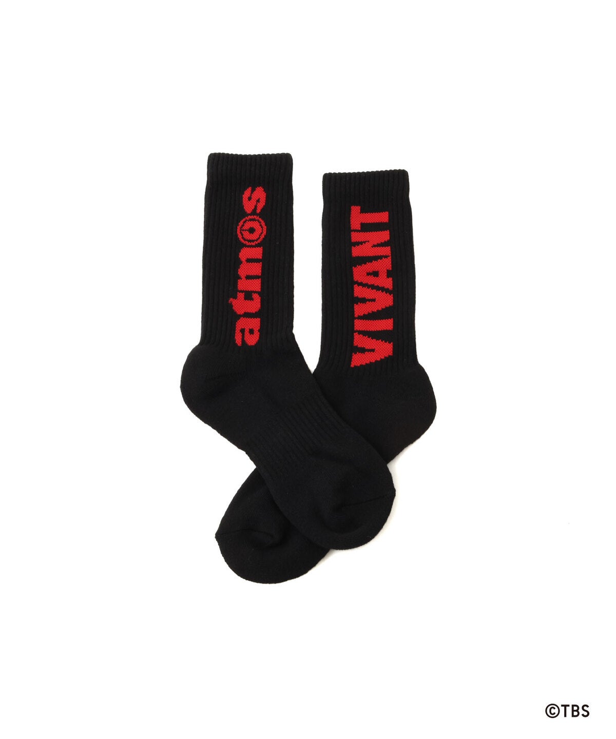 VIVANT × atmos Patch Logo socks