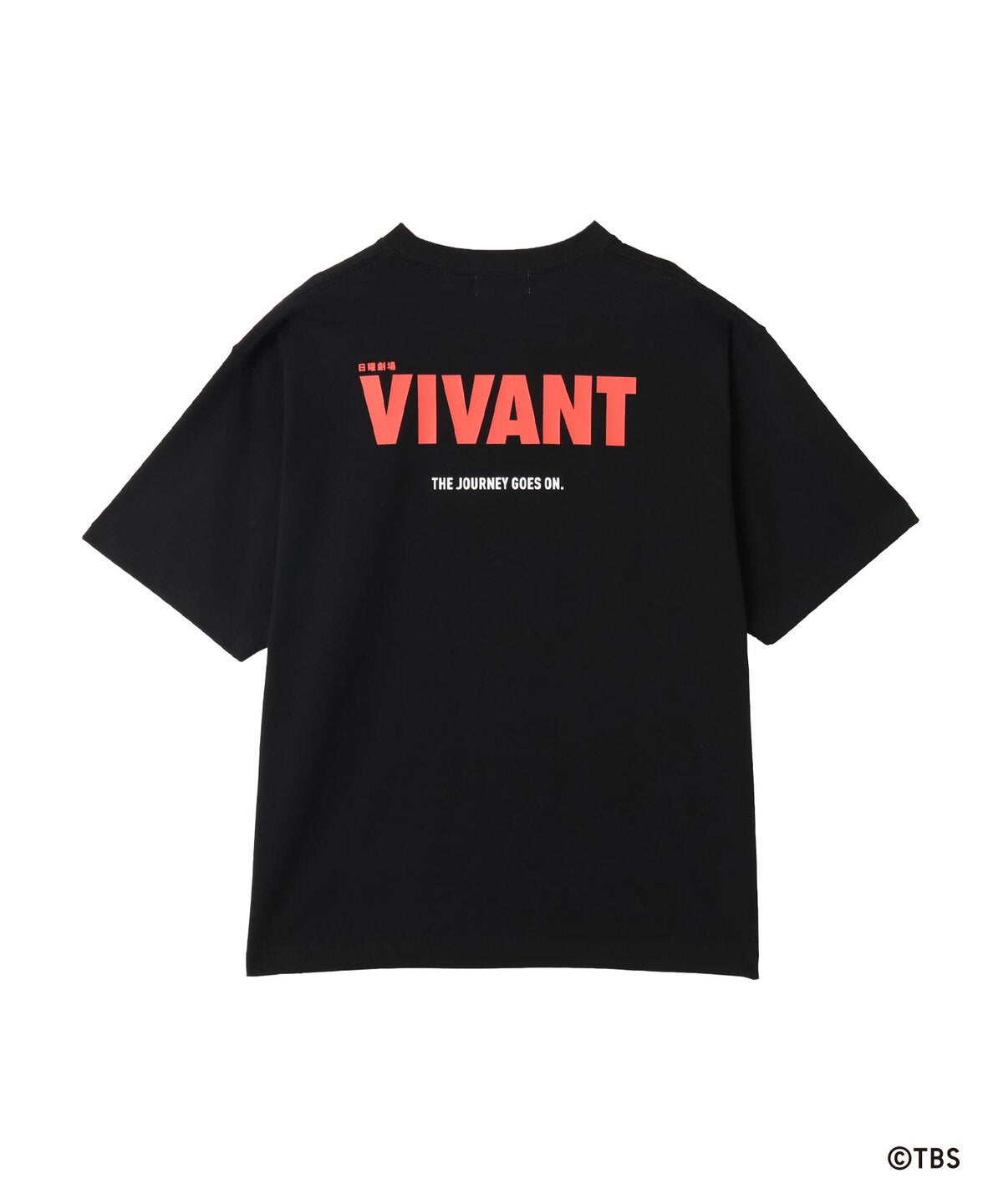 VIVANT × atmos Box Logo T-shirt ブラック 後ろ