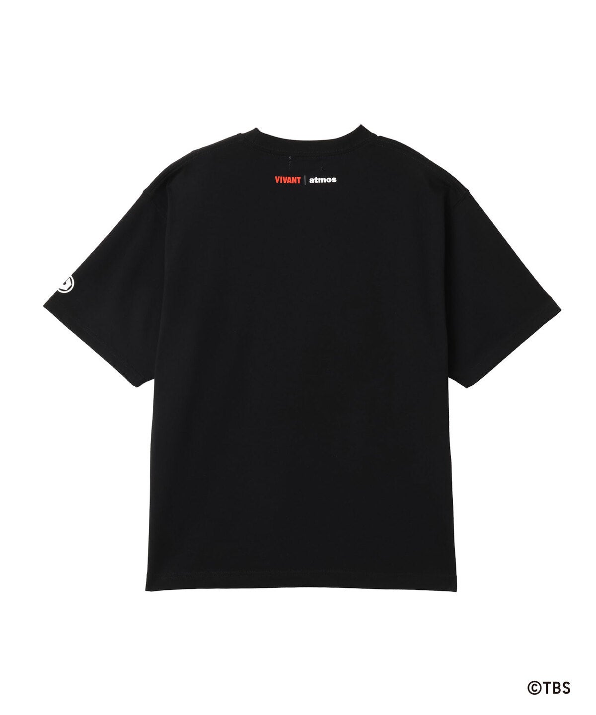 VIVANT × atmos Patch Logo T-shirt ブラック 後ろ