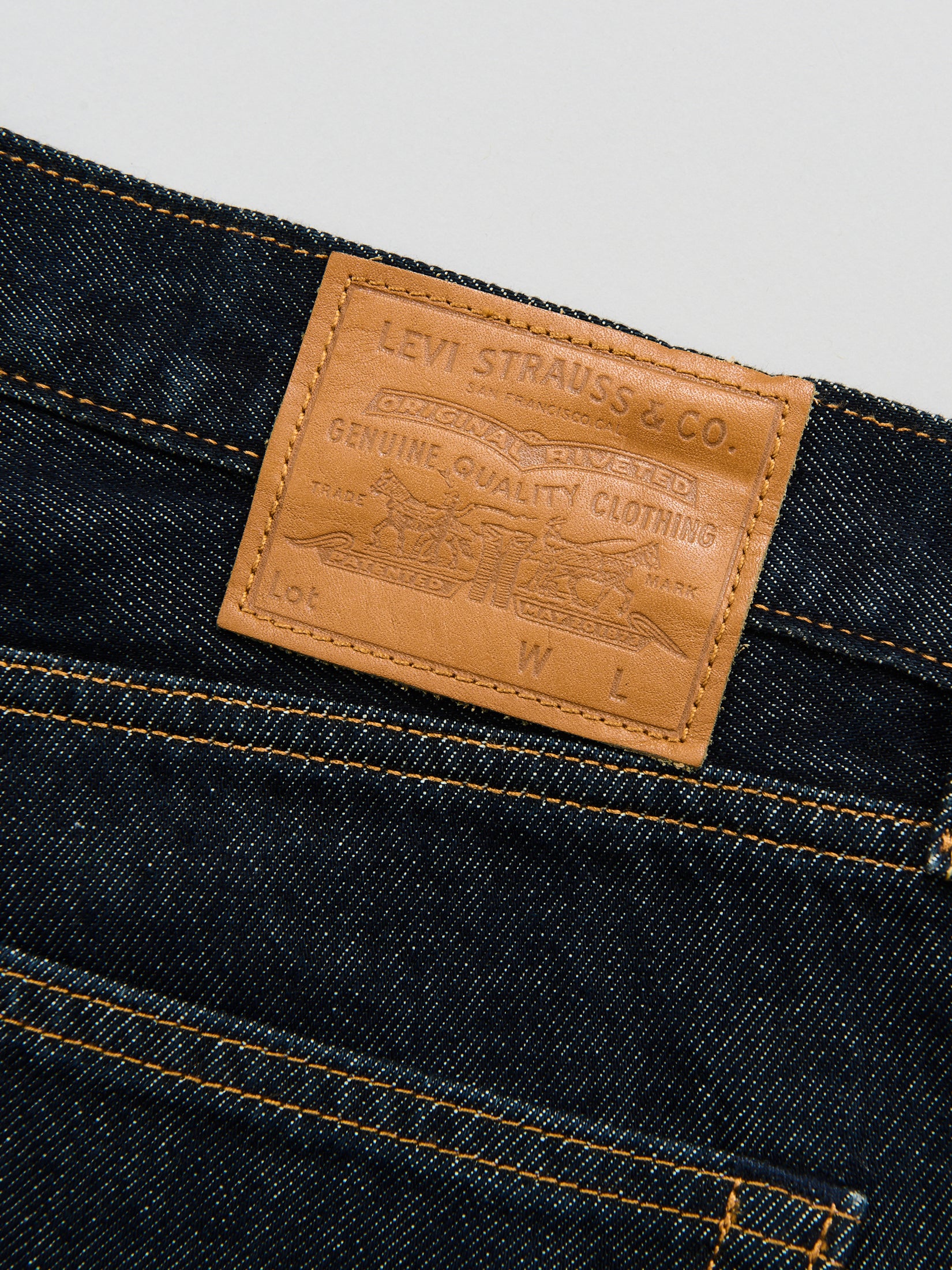 リーバイス®の「578™ バギー ジーンズ ダークインディゴ」のバックポケットのパッチ