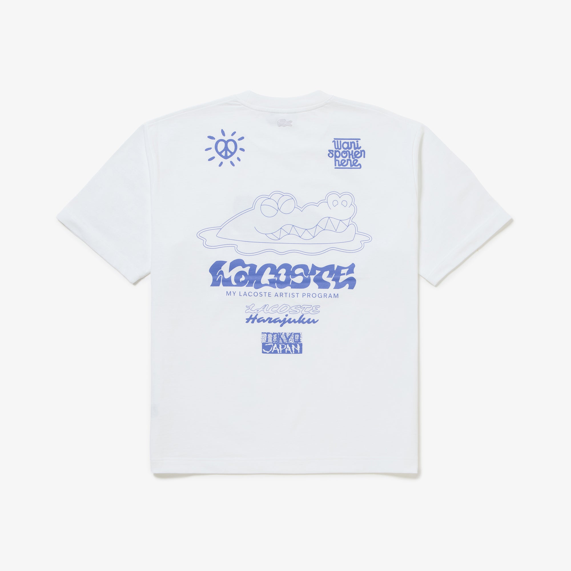 My Lacoste Artist Program Vol.11 SAND NAOKI限定アイテム Tシャツ ホワイト 背面