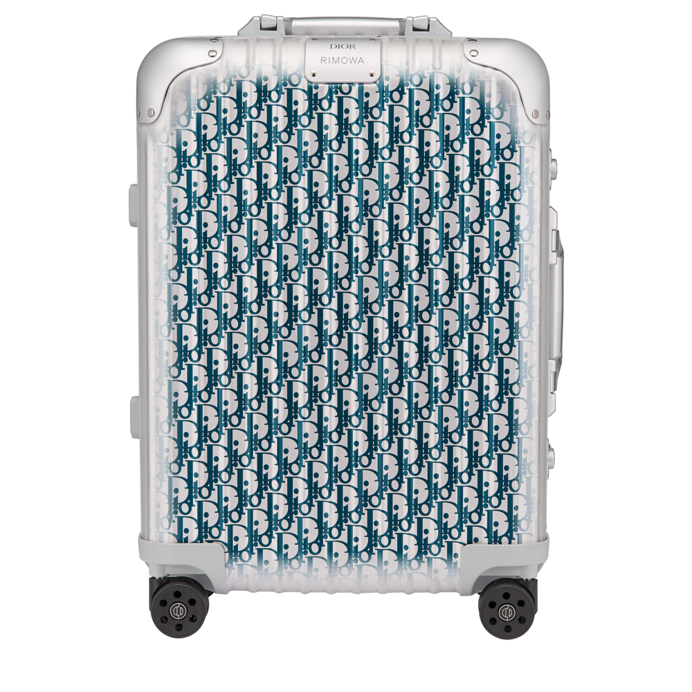 DIOR AND RIMOWA キャリーオン スーツケース グラデーションブルー 側面