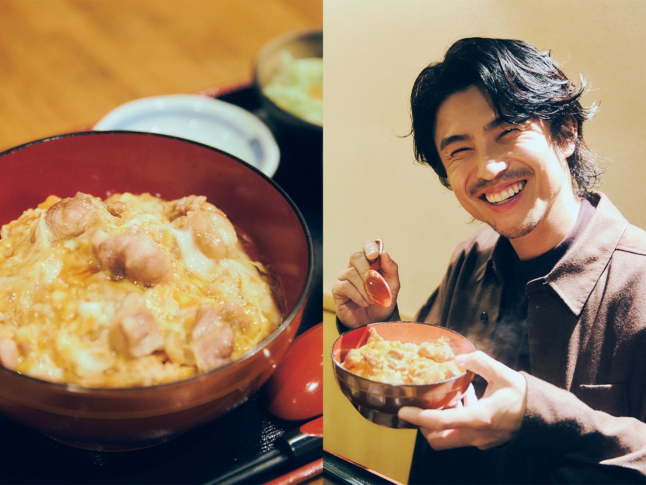 俳優、中尾明慶の“パワー飯”とは？港区『秋田比内地鶏 きすけ』の親子丼。［推しのひと飯］