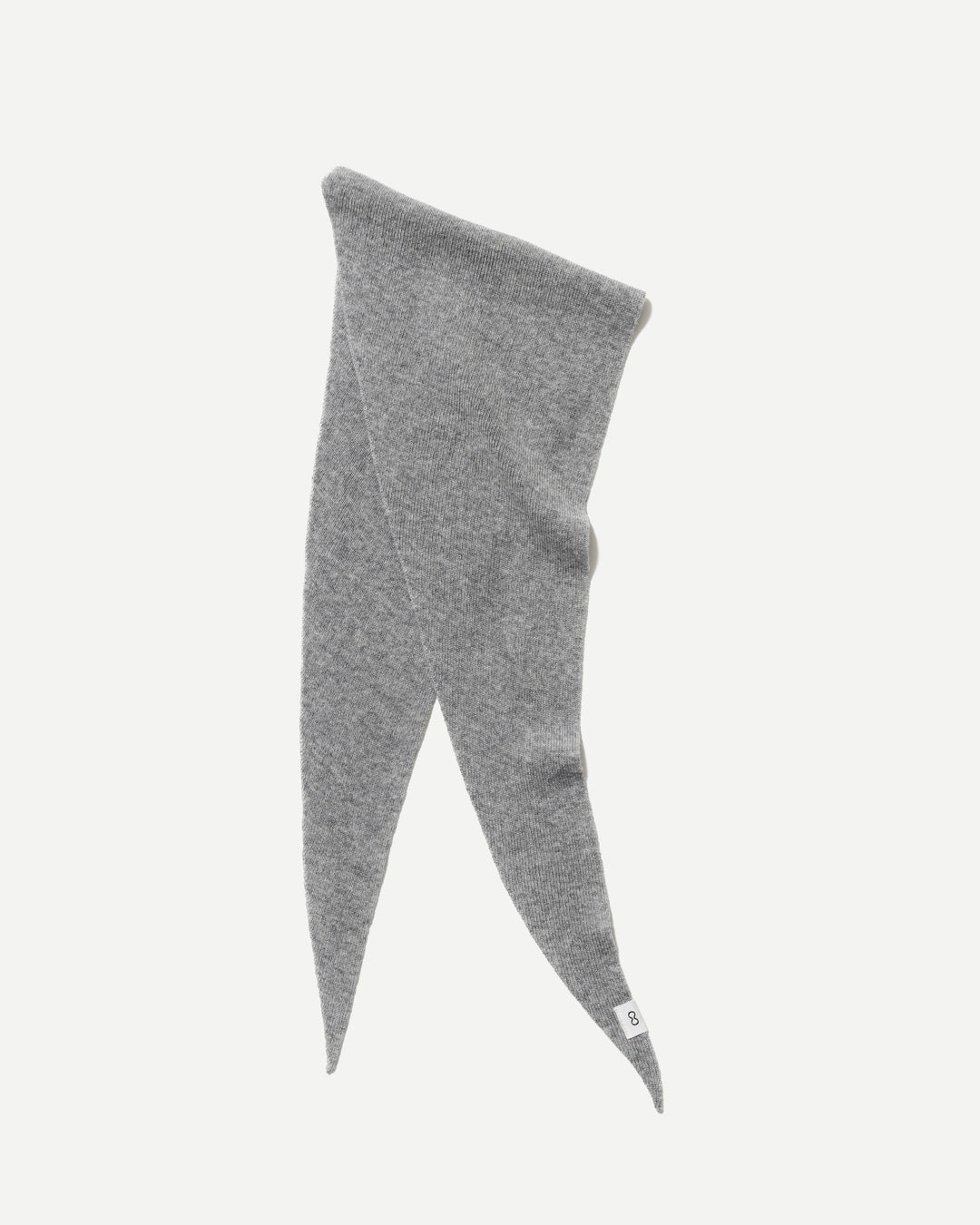 WOOL CASHMERE TRIANGLE SCARF　グレー