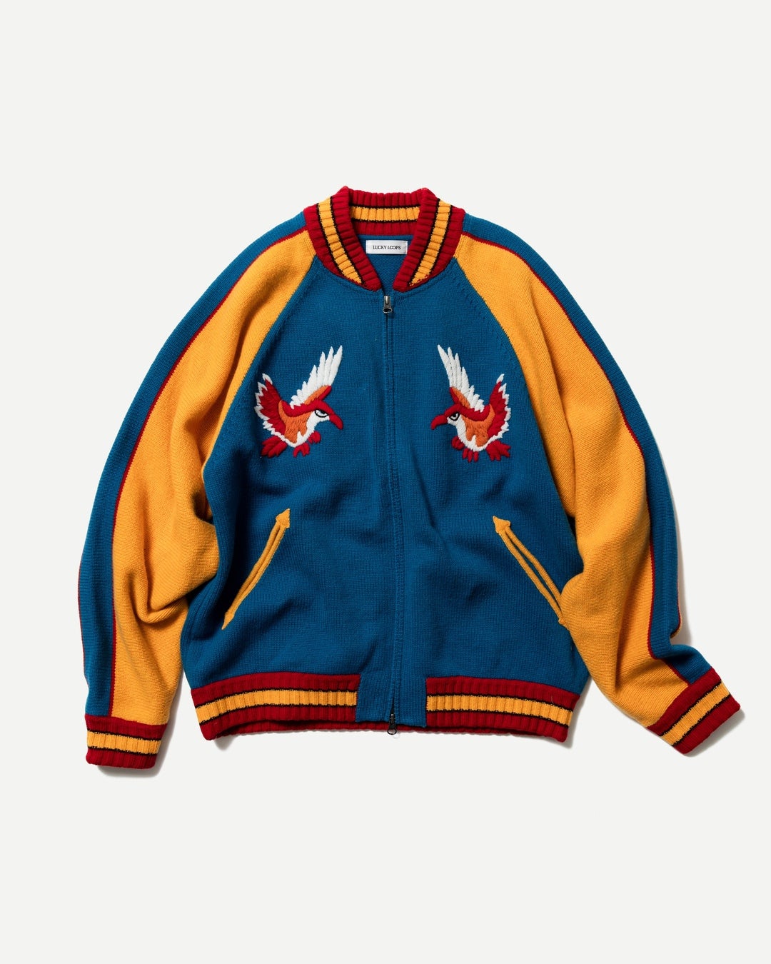 EMBROIDERED SUKAJAN KNIT JACKET　面