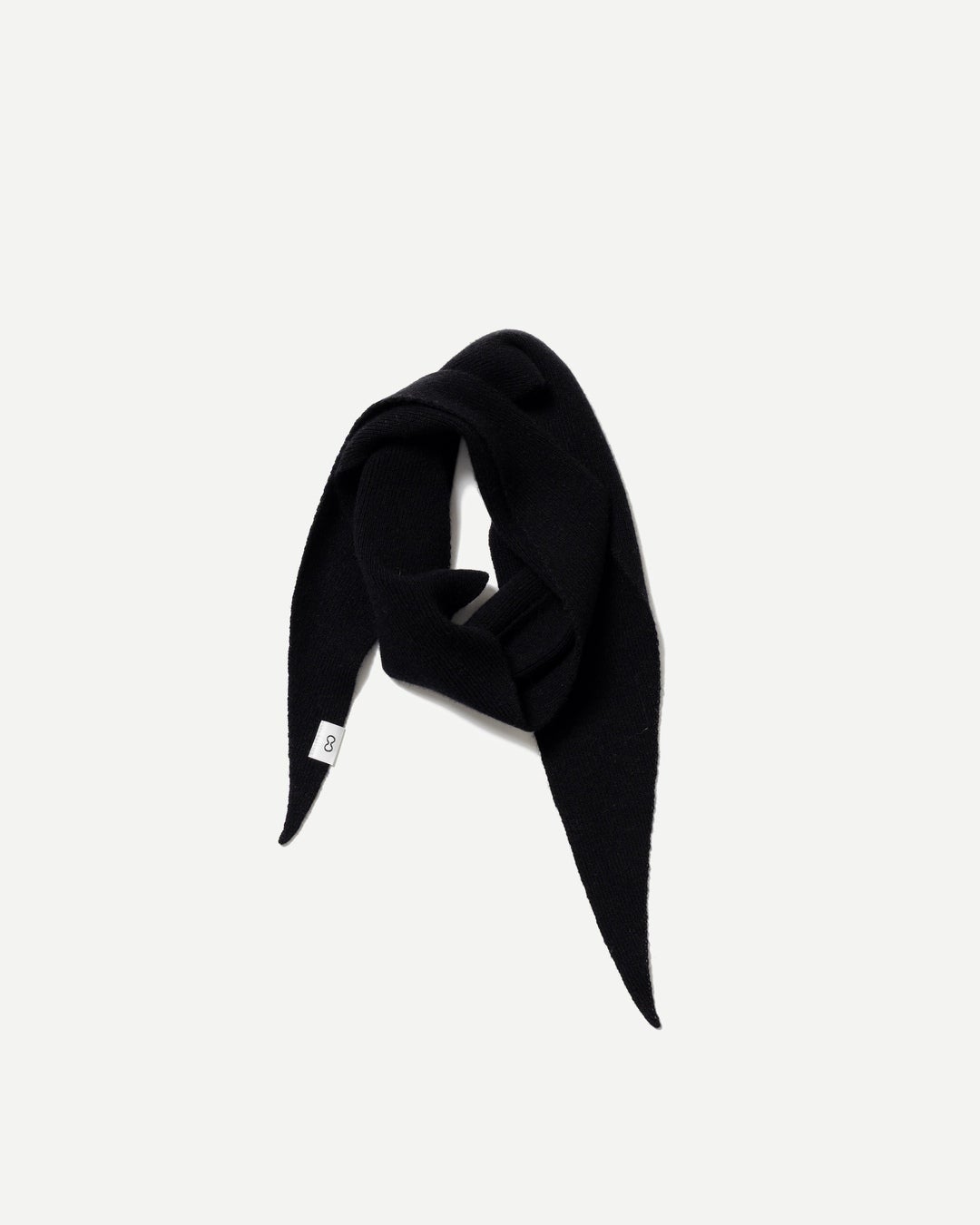 WOOL CASHMERE TRIANGLE SCARF　ブラック