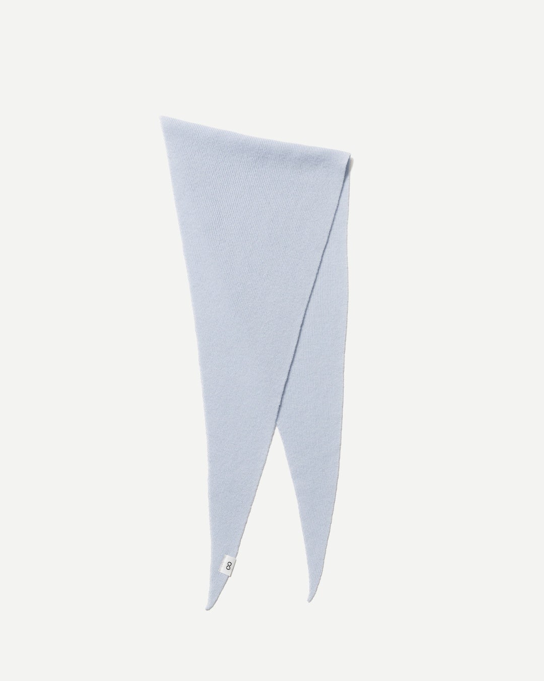 WOOL CASHMERE TRIANGLE SCARF　スカイ