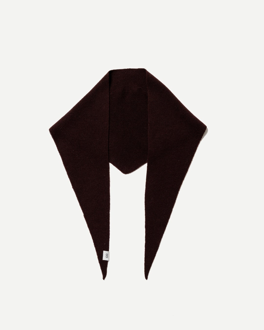 WOOL CASHMERE TRIANGLE SCARF　ブラウン
