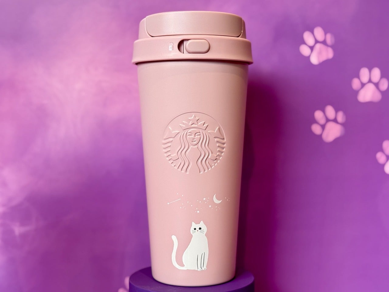 ハロウィン2026ステンレスTOGOボトルキャットライトピンク473ml