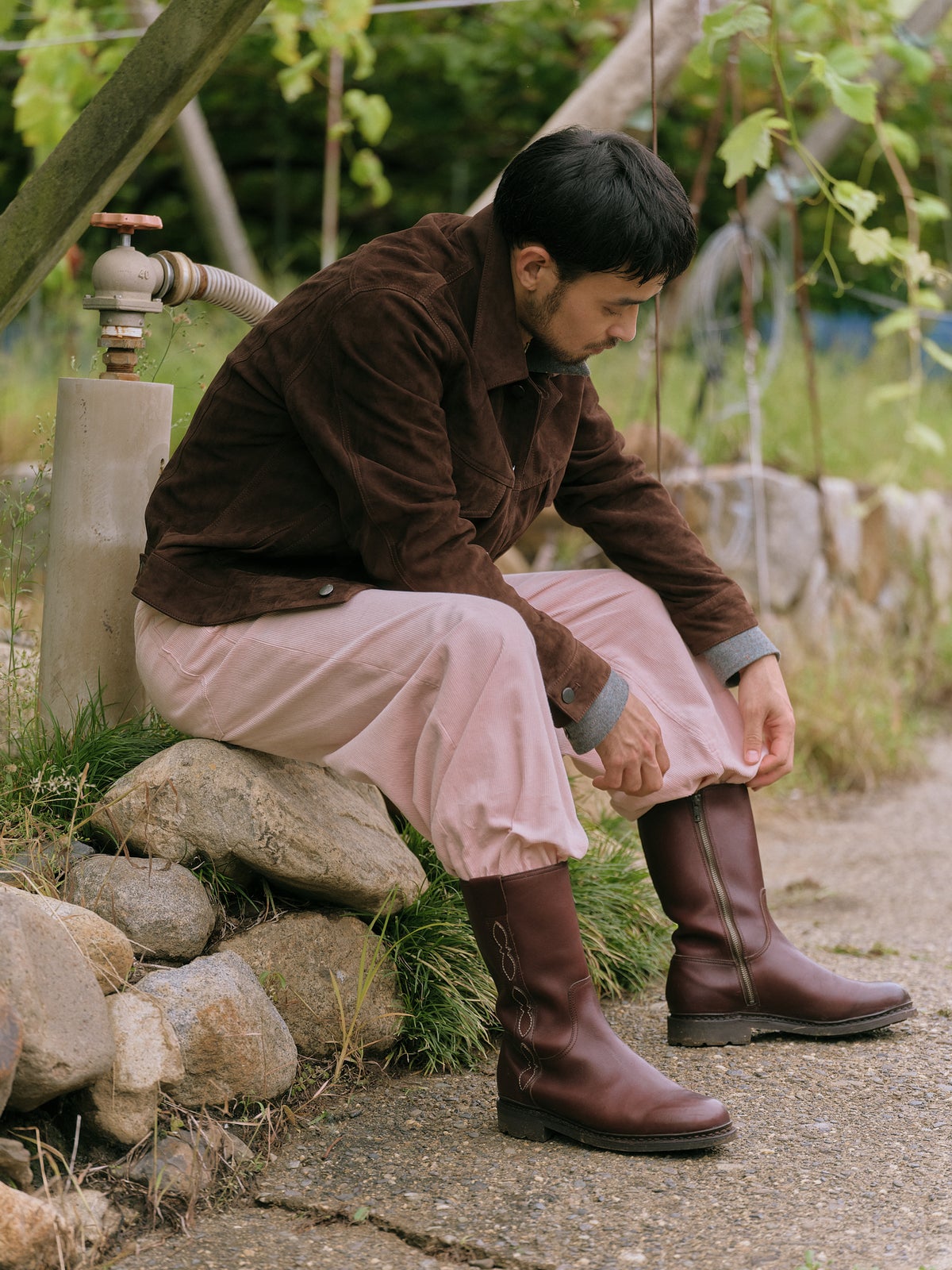 Paraboot × International Gallery 着画 ブラウン