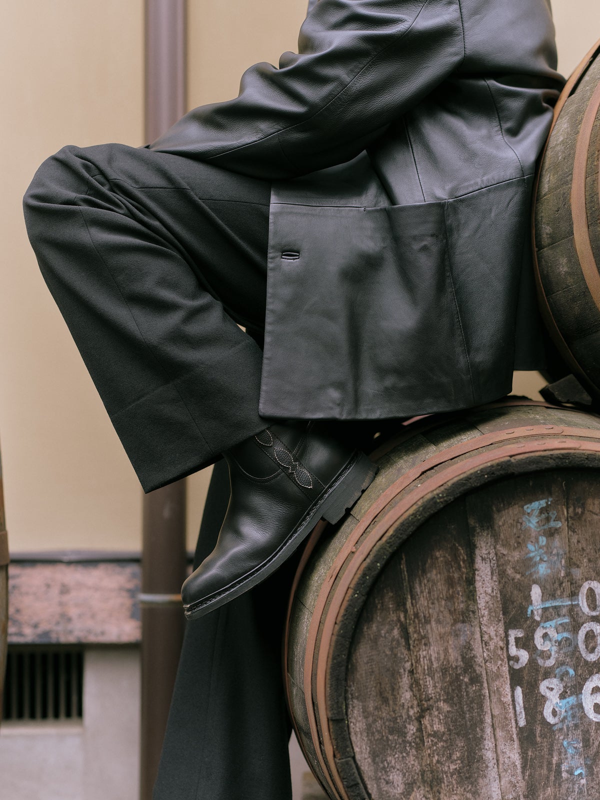 Paraboot × International Gallery 着画 ブラック 3